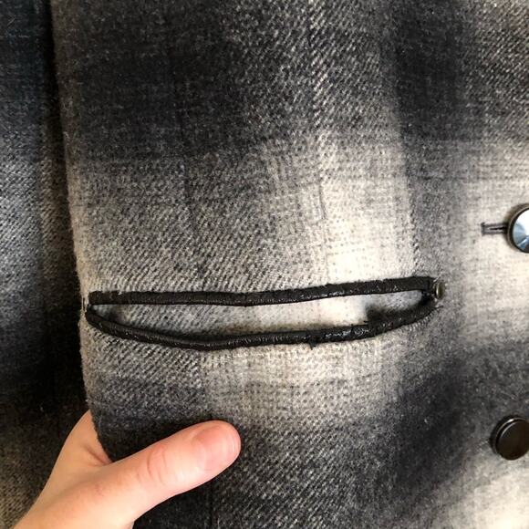 Rebecca Minkoff Plaid Wool Coat - Picture 6 of 9